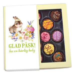 BANDEROLLASK 16 pack Cupcake beige/fönster Fylld (ange banderoll) 1 st