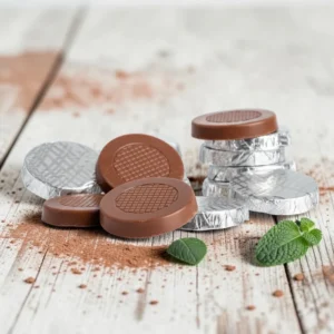 CHOKLADBITAR Silver Mint milk crisp
