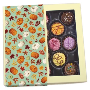 BANDEROLLASK 16 pack Cupcake beige/fönster Fylld (ange banderoll) 1 st